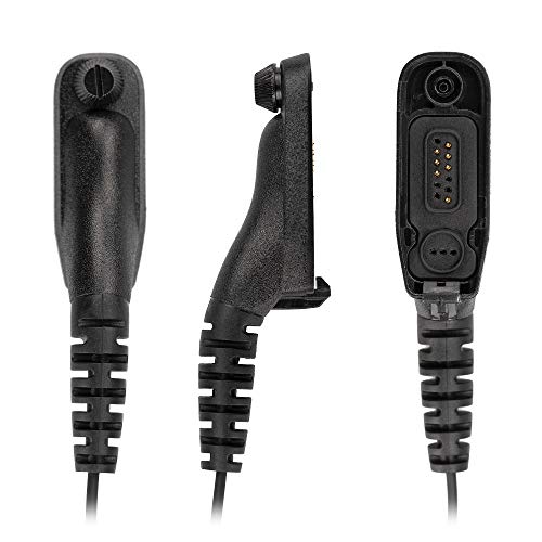 BCT22-M9 2-Wire Surveillance Acoustic Tube Earpiece with PTT Mic Compatible with Motorola Radios APX 8000 APX 7000 4000 XPR 7580e 7380e XPR 7550 7350e 7350 APX6000 APX7000 APX8000 XPR7550 - size: 1