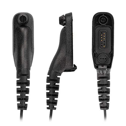 2 Pack BCT22-M9 2-Wire Surveillance Acoustic Tube Earpiece with PTT Mic Compatible with Motorola APX 8000 APX 7000 4000 XPR 7580e 7380e XPR 7550 7350e 7350 APX6000 APX7000 APX8000 XPR7550 - size: 2 Pieces