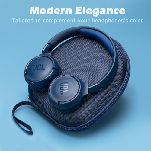 Ginsco Universal Headphone Case Compatible with JBL Tune 510BT 720BT, Sony WH-CH 720N/WH-CH520, with Sony/JBL/Soundcore Q20 Q30/BERIBES/TOZO/KVIDIO etc Wireless Headphones Navy Blue - color: Navy Blue