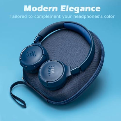 Ginsco Universal Headphone Case Compatible with JBL Tune 510BT 720BT, Sony WH-CH 720N/WH-CH520, with Sony/JBL/Soundcore Q20 Q30/BERIBES/TOZO/KVIDIO etc Wireless Headphones Navy Blue - color: Navy Blue