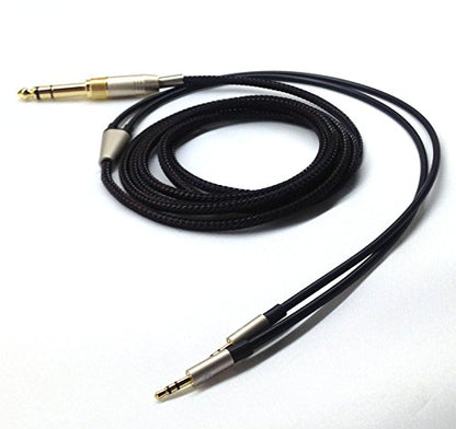 Replacement Cable Compatible with Hifiman HE400S, HE-400I, HE-400i（Dual 2.5mm Port）, HE560, HE-350, HE1000, HE1000 V2 Headphone 3.5mm / 6.35mm to Dual 2.5mm Jack Male Cord 3meter/9ft - size: with Dual 2.5mm male
