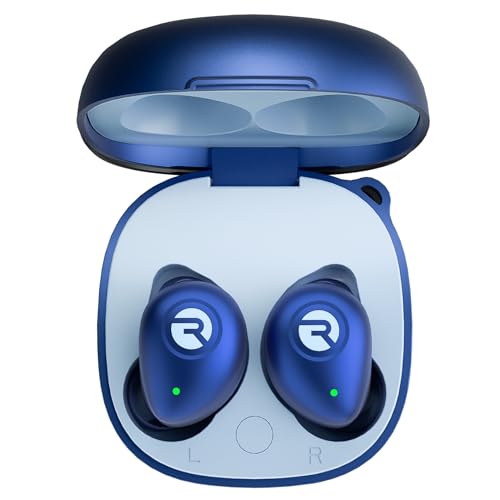 Raycon Fitness Bluetooth Wireless Earbuds + Microphone with Active Noise Canceling, Sweat & Water-Resistant Earphones, Running Headphones, Ear Buds Wireless Bluetooth 56 Hours Playtime (Blue) - color: Blue