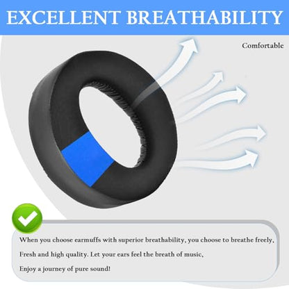 Pulse 3D Earpads Cushions Replacement for Sony PlayStation 5 Pulse 3D PS5 Headset,PS5 Cooling Gel Ear Pads Replacement Ear Cushions,Ear Cups Accessories with Noise Isolation Foam(Black) - color: Black-Gel