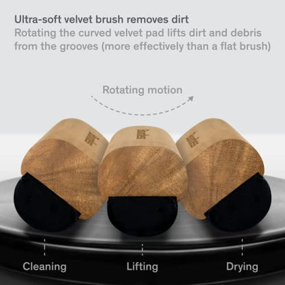 Boundless Audio Vinyl Record Cleaning Kit - 5-in-1 Brushes, Solution & Case | Velvet Record Brush, Carbon Fiber Stylus Cleaner, 2oz Cleaning Solution, Nylon Brush & Metal Storage Case - For Cleaning/Care