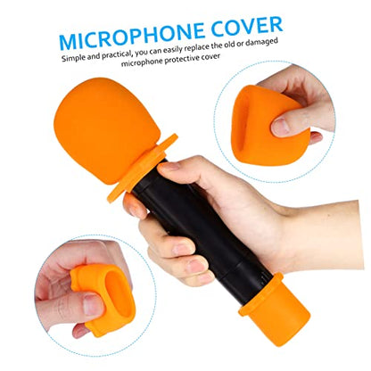 Holibanna Microphone Storage Case with Padded Sponge Covers Slip Rings Bottom Holders Capacity Protective Bag for Microphones Accessories for Travel Studio Use