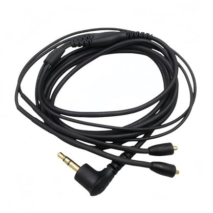 Replacement EAC64BK 64 -Inch Detachable Earphone Cable for Shure SE215, SE315, SE425 SE535 and SE846 Earphones (Black) - color: Black