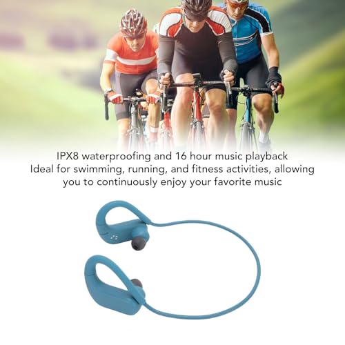 VBESTLIFE Bone Conduction Headphones, Bluetooth 5.4 Open Ear Headphones with Mic, 16H Playtime, IPX8 Water Proof Sport Headphone for Swimming