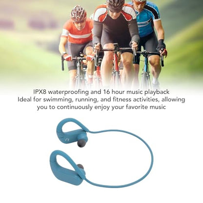 VBESTLIFE Bone Conduction Headphones, Bluetooth 5.4 Open Ear Headphones with Mic, 16H Playtime, IPX8 Water Proof Sport Headphone for Swimming