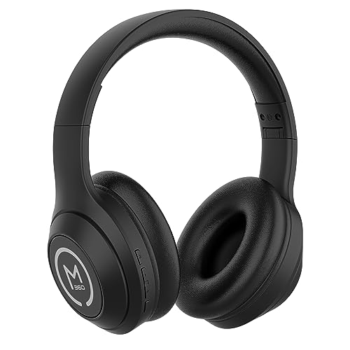 Morpheus 360 Comfort Plus Wireless Over-Ear Headphones - Bluetooth Headset with Microphone - 10H Playtime - HP6500B (Black) - color: Black