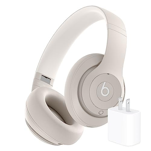 Beats Studio Pro Bluetooth Noise Cancelling Headphones with Apple 20W USB-C Power Adapter - Sandstone - color: Sandstone, style: With Power Adapter