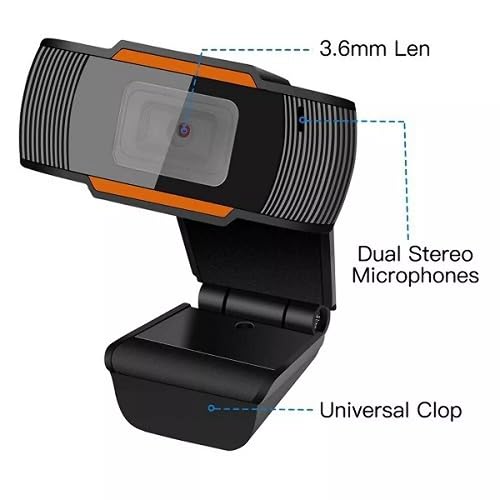 HD Webcam with Microphone, 1080P USB Camera for PC Desktop Laptop, Video Recording