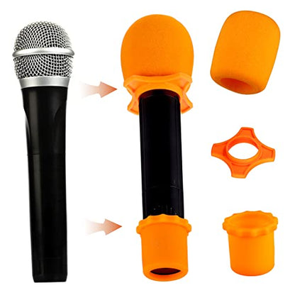 Kisangel Microphone Storage Case with Double Sided Design and Metal Zipper