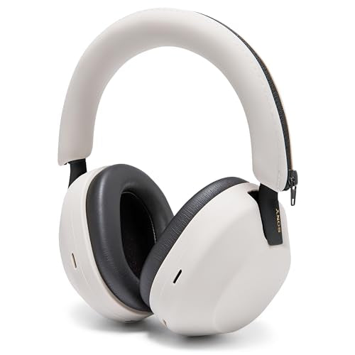 WC ShellZ XM5 - Exterior Shell & Headband Covers for Sony WH1000XM5 | Made by Wicked Cushions | Protective, Made with Premium Silicone | Silver - color: Silver