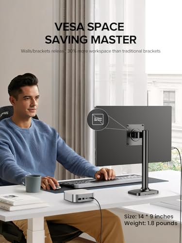 UPERFECT Portable Monitor 4K 16" 1200 Nits, 145% sRGB Laptop Monitor | 3840*2400 UHD, 2000:1 Contrast, USB-C & MINI HDMI, VESA & Smart Case, Travel Screen for Computer, PC, Game Consoles - size: 16