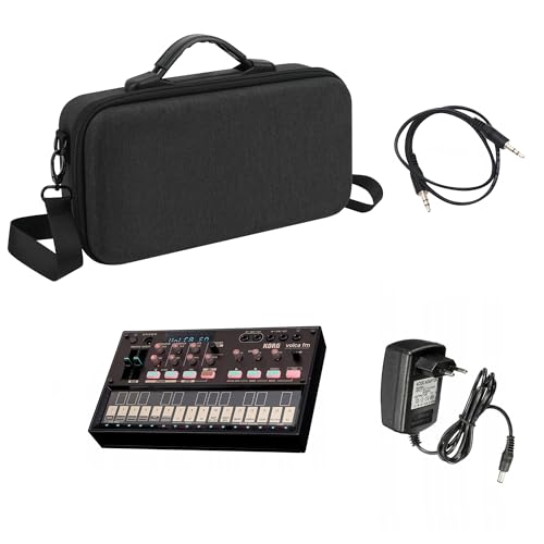 GEEKRIA Hard Shell Travel Case Compatible with Korg Volca Drum/Volca Keys/Volca Beats/Volca FM2 / Volca Sample 2 / Volca Bass Audio Sampler Carrying Bag (Dark Gray)