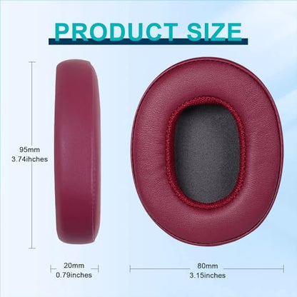 HAOMUK Replacement Ear Pads for Skullcandy Crusher Wireless/Evo/ANC Hesh 3/EVO/ANC, Headphones Ear Cushions, Headset Earpads, Ear Cups Cover-Burgundy - color: Burgundy