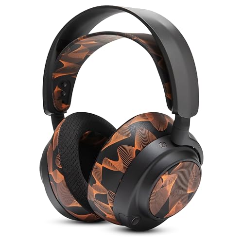 WC Side Plates for Arctis Nova Pro Wireless, Pro Wired & Nova Elite | Made by Wicked Cushions | Also fits Nova Pro Omni, 7, 7X & 7P | Kinetic Wave - color: Kinetic Wave