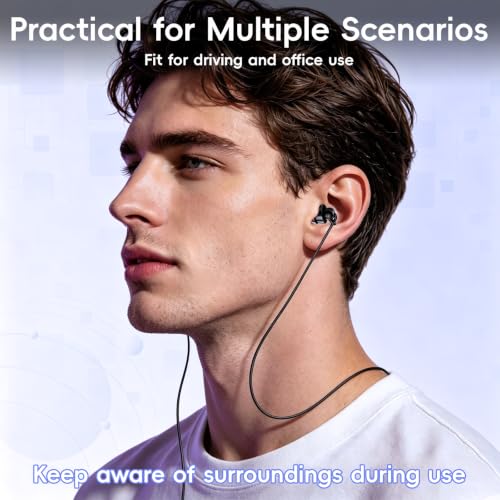Single Sided Type C Earphone with Microphone | Wired One Ear Earbud | for Phone Laptop PC | USB-C Single Ear Headset 1pc