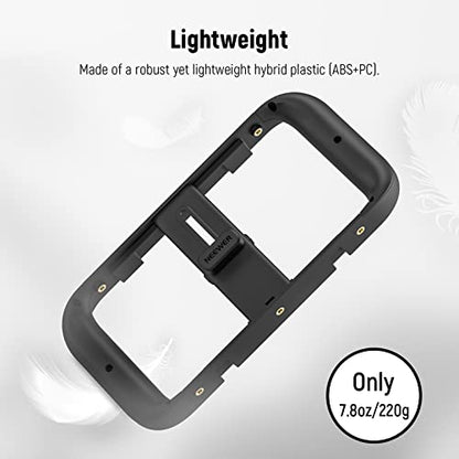 NEEWER Smartphone Video Rig, Phone Video Stabilizer Grip Vlogging Cage with Cold Shoe Tripod Mount, Phone Rig for Videomaker Film Maker Video grapher Compatible with iPhone Samsung and More, A104 | Cold Shoe, 1/4 Inch Thread, Video Recording Film Rig, Com