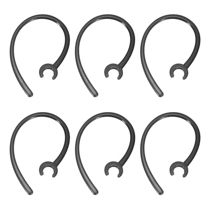 6 Pcs Replacement Ear Hooks 6mm/0.24", Black Soft PC | Universal Small Ear Loop Clips Anti-Slip Earbuds Replacement for Single-Ear Bluetooth Headset - color: Black, size: 6mm/0.24"