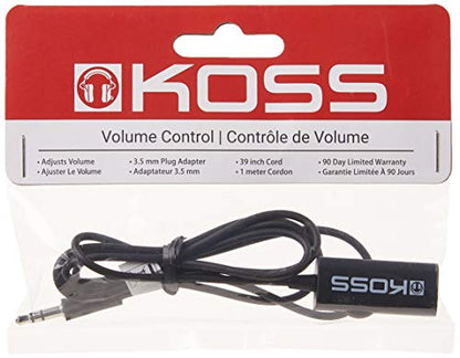 Koss 155954 VC20 Volume Control, Standard Packaging, 39-Inch Cord, Compatible with Cell Phones and Headphones - size: standard