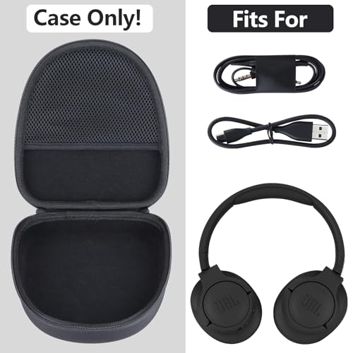 RIYADAone Case for JBL Tune 710BT 720BT 510BT 660NC 700BT 570BT Headphones - color: Black Case