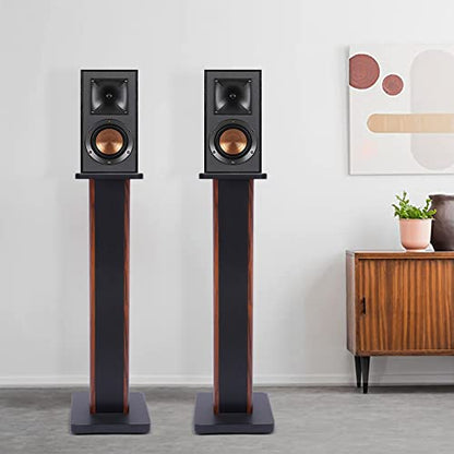 Pair Speaker Bookshelf Stands, 28 Inch Universal Speaker Stand, Reduce Vibration Improve Sound Performance, Surround Sound Speaker Stand with Cable Management, for Speakers Under 15"