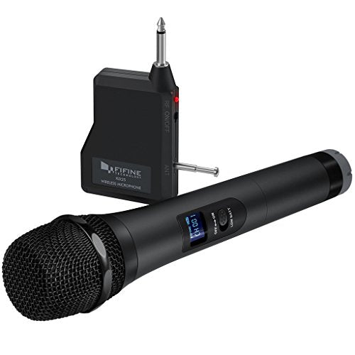 Wireless Microphone, Handheld Dynamic Microphone Wireless mic System for Karaoke Nights and House Parties to Have Fun Over The Mixer,PA System,Speakers-Fifine Technology K025 | Wireless Mic for Mixer, PA System, Speakers