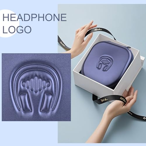 Hard Headphone Case for Sony WH-CH520 / JBL Tune Live 670NC, Blue | Protective Carring Storage Case for Over-Ear Headphones, with Handle Strap & Mesh Pocket - color: BLUE
