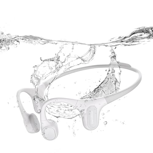 mojawa Run Plus Bone Conduction Headphones, IP68 Waterproof, 32GB MP3 - color: Grey