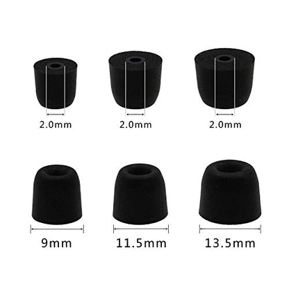 Replacement Memory Foam Tips Foam Sleeves Earbuds for Shure SE215, SE112, SE315, SE425, SE530, SE535 & Klipsch Westone Earphones, [Noise Cancelling] 6PCS 3Pairs S/M/L - size: S/M/L