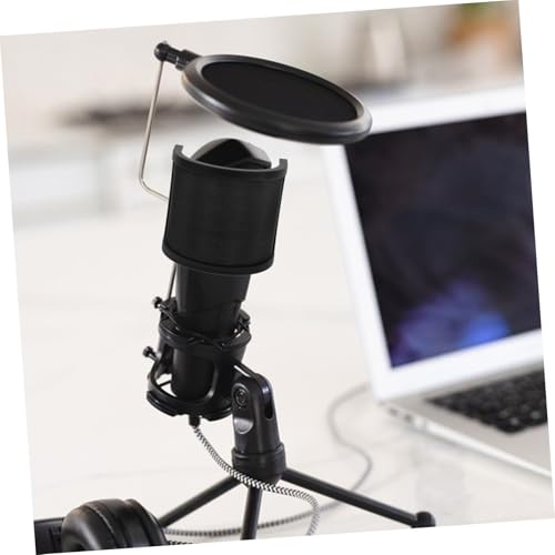 VICASKY Dual Layer Microphone Windscreen Shield U-Shaped Filter for Enhanced Sound Isolation and Noise Reduction Podcasts and Streaming Sessions