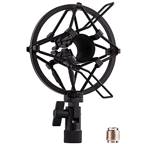 Microphone Shock Mount Holder Clip Mic Anti-Vibration for 22mm-26mm Diameter Dynamic Mic Like Shure SM58 58S SM57 PAG48 Sennheiser E835 E845 AKG D5S Samson Q7 Q8 Behringer Xm8500