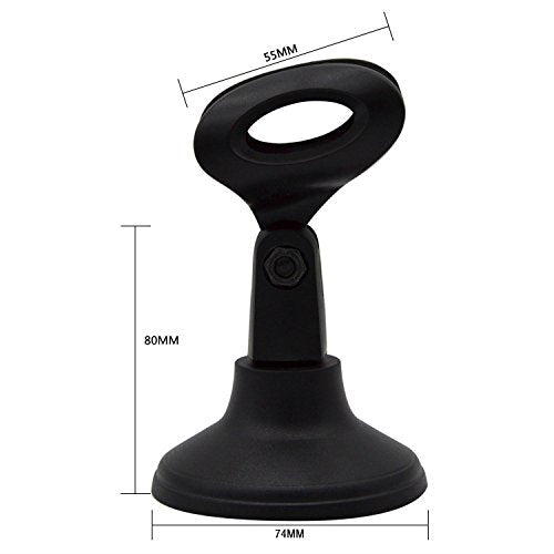 AKOAK Adjustable Portable Desktop Table Microphone Mic Stand Holder with Mic Clip for Computer Conference Studios Microphone,Podcasts, Online Chat, Lectures, and More - size: 11.7 cm (H) x 7.4 cm (W)