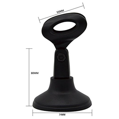 AKOAK Adjustable Portable Desktop Table Microphone Mic Stand Holder with Mic Clip for Computer Conference Studios Microphone,Podcasts, Online Chat, Lectures, and More - size: 11.7 cm (H) x 7.4 cm (W)