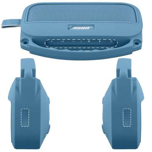 Silicone Cover for Bose SoundLink Flex Portable Speaker 2nd Gen | Scratch-resistant, Unhindered Sound, Silicone Construction, Portable Carrying Silicone Cover, Blue Dusk Silicone Cover - color: Blue Dusk Cover
