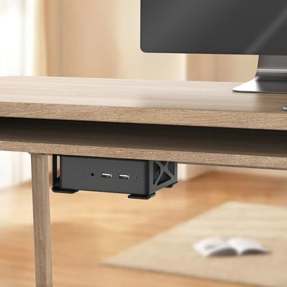 woiron Under Desk Laptop Mount, Metal Under Desk Shelf Holder