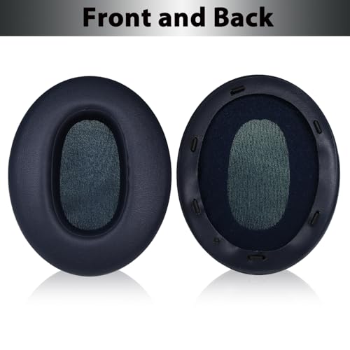 WH-XB910N Replacement Earpads Ear Cushions with Net and Buckle,Noise Canceling Headset Cover Ear Pads Repair Parts for Sony WH-XB910N Over-Ear Wired&Wireless Headphone(Blue) | Softer Protein Leather & High-Density Memory Foam Earpads for Sony YY2951, Adde