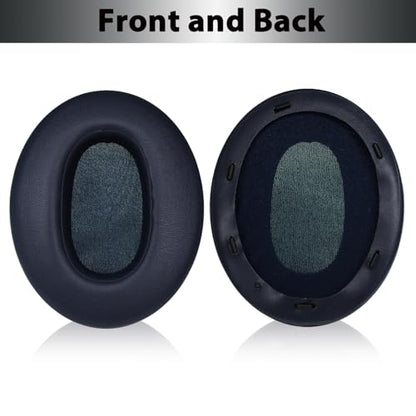 WH-XB910N Replacement Earpads Ear Cushions with Net and Buckle,Noise Canceling Headset Cover Ear Pads Repair Parts for Sony WH-XB910N Over-Ear Wired&Wireless Headphone(Blue) | Softer Protein Leather & High-Density Memory Foam Earpads for Sony YY2951, Adde