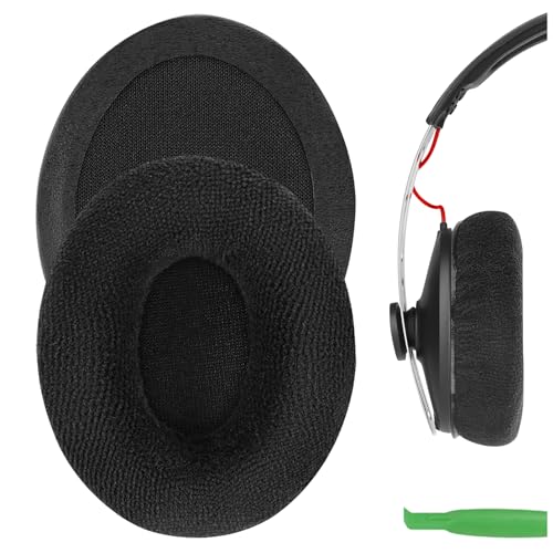 Geekria Comfort Velour Replacement Ear Pads for Sennheiser Momentum On-Ear, Momentum 2.0 On-Ear (Do Not Fit 2.0 Over-Ear) Headphones Ear Cushions (Black)