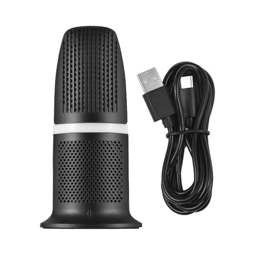 USB Condenser Microphone with Mute Volume Control for Recording and Streaming, Ideal for Console Users