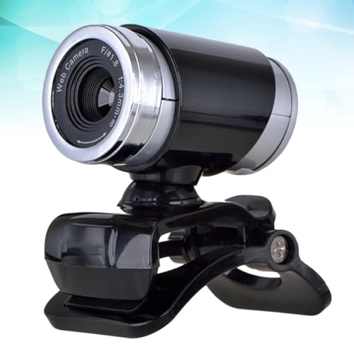 NOLITOY USB 720P Webcam with Microphone and Clip, Black Plastic Camera | Built in Noise Reduction, 30FPS Video, USB 2.0 Connection, for Teleconference and Photo Use