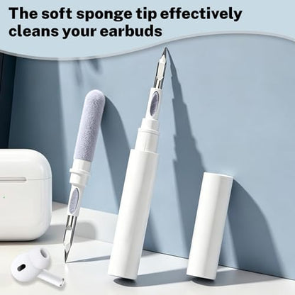Earphone Cleaning Kit Phone Cleaner- Wireless Bluetooth Earphone Maintenance Brush, Charging Port Cleaner Earbud Cleaning Kit (Blue) - color: White