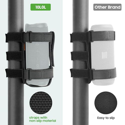 10L0L Golf Cart Speaker Mount, for Yamaha, EZGO, Club Car Carts & Bike ATV - color: Black