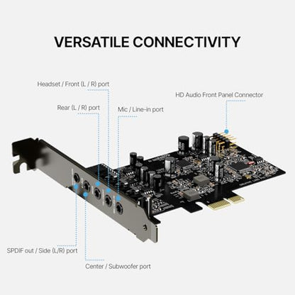 Creative Sound Blaster Audigy Fx Pro Hi-Res PCIe Sound Card | Hi-Res, PCIe Sound Card, Hi-Res Audio, Surround Sound, Clean Audio, PC Upgrade