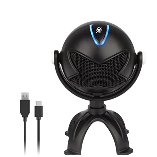 Chatting Microphone Headphone USB Port Streaming Mic Game Vocal Record Application Mic Used as Speaker Player Recorder