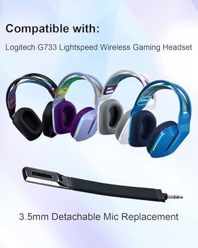 Replacement 3.5mm Game Microphone for Logitech G733 Gaming Mic