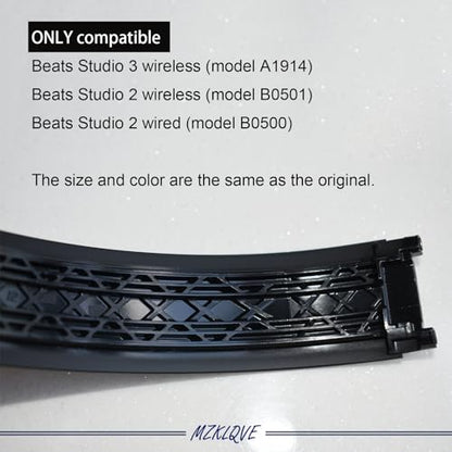 Studio 3 Headband - Replacement Parts for Beats Beats Studio3 Wireless(A1914) & Studio 2 Wired/Wireless (B0500/B0501) Headphones (Matte Black) - color: Matte Black