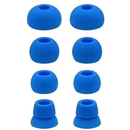 Replacement Silicone Earbuds Ear Tips Eargels Buds Set Compatible with Beats Powerbeats 3 Powerbeats 2 Wireless in-Ear Earphones (4 Pairs/Electric Blue) - color: Electric Blue