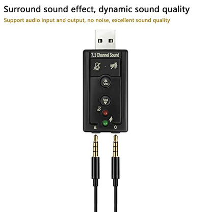 7.1 Channel USB External Sound Card Audio Adapter
